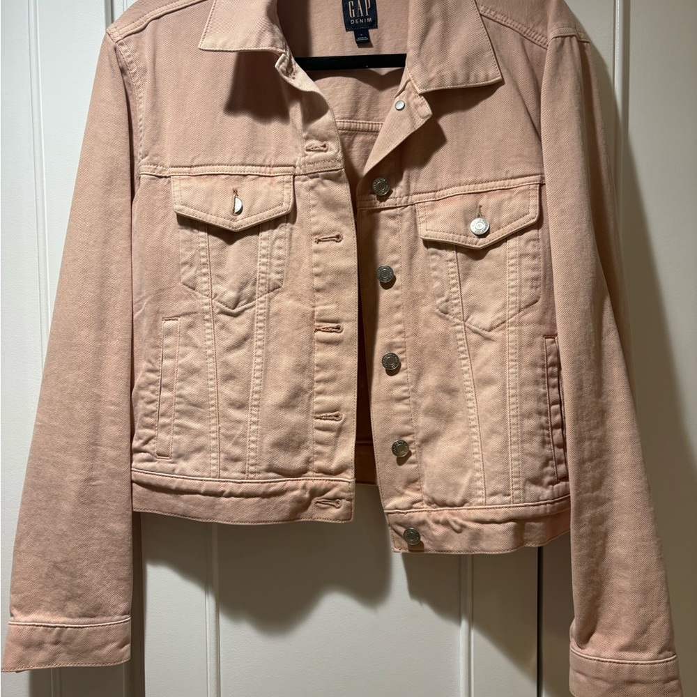 GAP Women's Light Pink Jean Jacket